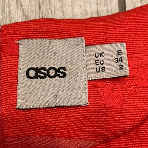 ASOS Tulip Dress in Butterfly Textured Fabric - Picture 7 of 9